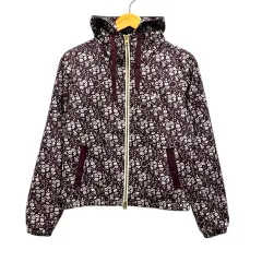 フレッドペリー FRED PERRY ブルゾン フーディー ジップアップ コットン 花柄 総柄 長袖 М 紫 パープルのサムネイル