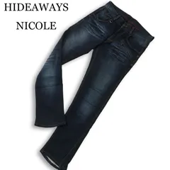 HIDEAWAYS NICOLE ハイダウェイ ニコル 通年 USED加工★ ストレッチ シューカット デニム パンツ ジーンズ Sz.44 メンズ