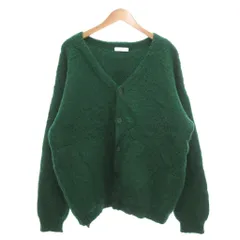 ウィゴー WEGO モヘアライクBIGカーディガン ニット L Vネック 長袖 緑 グリーン WE21AW09-M0005 /NU