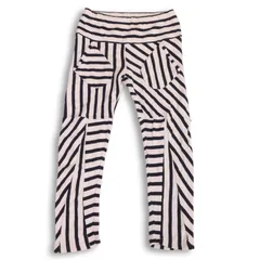 MAKIN JAN MA マーキンヤンマ 通年★ 切替 ボーダー ニット パンツ Sz.M レディース