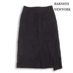 BARNEYS NEWYORK バーニーズ ニューヨーク 通年★ スリット タイト スカート Sz.38 レディース 黒のサムネイル
