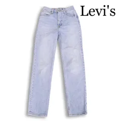 Levi's PREMIUM リーバイス A6613-0000 70s スリム ストレート♪ 加工 ストレッチ デニム パンツ ジーンズ Sz.24 レディース