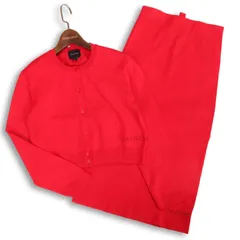 【美品】MARC JACOBS マークジェイコブス 通年 ロゴ ニット セットアップ カーディガン ロング スカート Sz.S/XS レディース