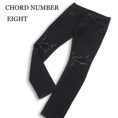 CHORD NUMBER EIGHT コードナンバーエイト 【OLIVER DESTROY DENIM PANTS 2】デストロイ デニム パンツ Sz.S　メンズ 黒のサムネイル