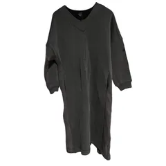  EPOCA エポカ ワンピース 長袖 ロング Ⅴネック シンプル カジュアル レディース 40【ZK43】