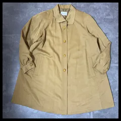 00s ステンカラーコート ロング ベージュ ポリエステル レディース レトロ 古着