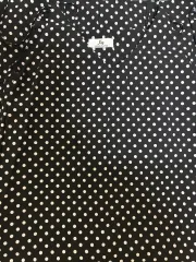 ドット ノースリーブ ロング ワンピース (新品)