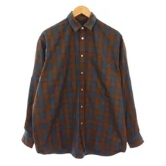 ダイワ ピアサーティナイン DAIWA PIER39 TECH FLANNEL WORKER'S SHIRTS フランネルワークシャツ 長袖 チェック S 茶 青 BE-88021W /KH