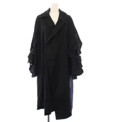 コムデギャルソン COMME des GARCONS AD2021 チェスターコート アウター ロング 異素材 ボリュームスリーブ M ブラック GH-C001 /KH