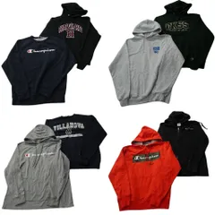 古着卸 まとめ売り チャンピオン Champion スウェット 8枚セット (メンズ M ) ハーバード フーディー フルジップ 中古 古着 ND7200