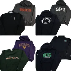 古着卸 まとめ売り チャンピオン Champion スウェット 8枚セット (メンズ M ) ジップパーカー カレッジ風 中古 古着 ND7218