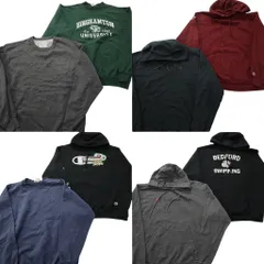 古着卸 まとめ売り チャンピオン Champion スウェット 8枚セット (メンズ L /XL ) カレッジ フーディー ワンポイント 中古 古着 ND7258