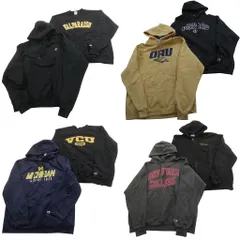 古着卸 まとめ売り チャンピオン Champion スウェット 8枚セット (メンズ XL ) デッドストック カレッジ ジップパーカー 中古 古着 ND7221