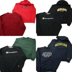 古着卸 まとめ売り チャンピオン Champion スウェット 8枚セット (メンズ M ) アーチロゴ ミシガン フーディー 英文字 中古 古着 ND7245