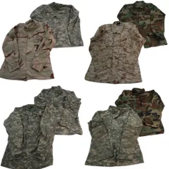 古着卸 まとめ売り 米軍実物 フィールドジャケット ミリタリー 8枚セット (メンズ M ) デジカモ ウッドランド ARMY 中古 古着 ND7454