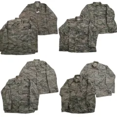 古着卸 まとめ売り 米軍実物 フィールドジャケット ミリタリー 8枚セット (メンズ 50 /46 /2XL ) タイガーストライプ デジカモ 中古 ND7473
