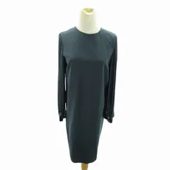 ユナイテッドアローズ UNITED ARROWS 美品 近年 ワンピース 長袖 ロング丈 38 緑 グリーン 0730 ■MET1