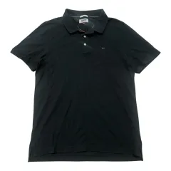 (即日配送) Tommy Hilfiger トミーヒルフィガー スリムフィット ブラック PK KARA カラ 半袖Tシャツ