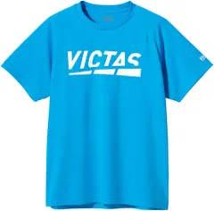 ヴィクタス VICTAS 卓球 プレイ ロゴ ティー PLAY LOGO TEE プラクティスシャツ Tシャツ メンズ レディース 吸汗速乾 抗菌 防臭  632101 5100 ターコイズ 4XL