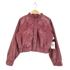 ユーズドフルギ USED古着 anewstar フェイクレザー ジャケット レディース import：XL 