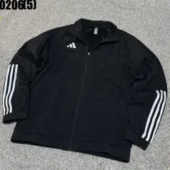 アディダス 3本線 ブラック ウィンドブレーカー ジャケットL 0206