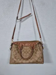 コーチ シグネチャー ボストンバッグ ブラウン