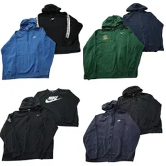 古着卸 まとめ売り ナイキ NIKE スウェット 8枚セット (メンズ XL ) ジップパーカー フーディー スウォッシュ 中古 古着 ND7070