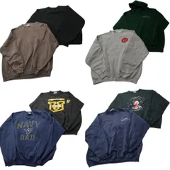 古着卸 まとめ売り オールド スウェット 8枚セット (メンズ 2XL /3XL ) LEE スターター フーディー ワンポイント 前V 中古 古着 ND7161