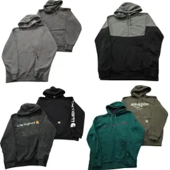 古着卸 まとめ売り カーハート carhartt スウェット 7枚セット (メンズ S /M ) 企業 アマゾン 袖プリント フーディー 中古 古着 ND7269