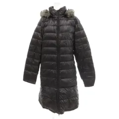 ユニクロ UNIQLO プレミアムダウン PREMIUM DOWN ダウンコート ジャケット エコファー XL 黒 ブラック /JS ■GY66