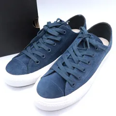 コンバース スニーカー ローカット オールスター チャックテイラー シューズ 靴 レディース 24.5サイズ ネイビー CONVERSE 【中古】