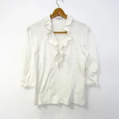 ナラカミーチェ ブラウス シャツ 7分袖 ブランド トップス 白 レディース Ⅱサイズ ホワイト NARACAMICIE 【中古】