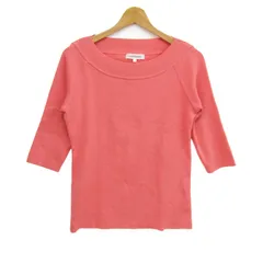 ロートレアモン ニット セーター 7分袖 ストレッチ ブランド トップス 日本製 レディース 3サイズ ピンク LAUTREAMONT 【中古】