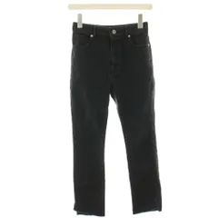 グリーンレーベルリラクシング ユナイテッドアローズ green label relaxing GLR DENIM デニムパンツ ジーンズ スキニー カットオフ 34 黒 ブラック 3614-199-2452 /HN