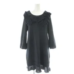 トゥービーシック TO BE CHIC ワンピース 3 紺 ネイビー フリル 七分袖 /AP