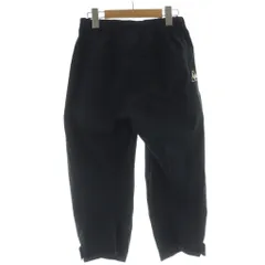 ルコックスポルティフ le coq sportif パンツ L 黒 無地 七分丈 ロゴ刺繍 /NS