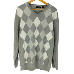 クレイボーン Claiborne アーガイル コットンニット メンズ import：XXL 