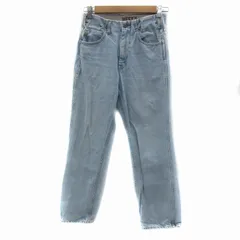 ウエストオーバーオールズ WESTOVERALLS デニムパンツ ジーンズ ストレート アンクル丈 W25 ライトブルー /YS3