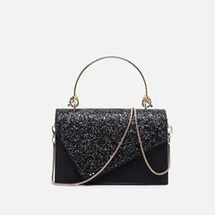 2Way パーティーバッグ キラキラ ハンドバッグ チェーン 2色