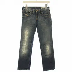 ディーゼル DIESEL KYCUT デニムパンツ ジーンズ ストレート ダメージ加工 ローライズ 24 インディゴ A62226170 /HN