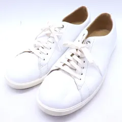 コールハーン レザースニーカー ローカット ブランド シューズ 靴 白 メンズ 7.5Mサイズ ホワイト COLE HAAN 【中古】