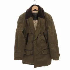 メルク ロンドン merc London コート ジャケット ダブル 切替 裏地キルティング XS カーキ /FT ■GY99