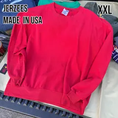 JERZEES 90s USA製 無地スウェット 赤 2XL 超ボックスシルエット