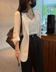 シフォンジャケット スーツジャケット サマージャケット 091201