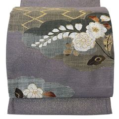 帯8562 ○高級 正絹 スリーシーズン 六通 袋帯 銀杏 - メルカリ