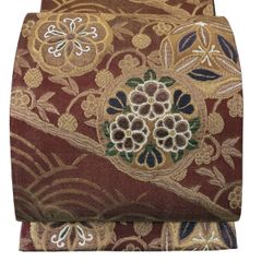 m607 相良刺繍　花丸文　正絹　袋帯 m607 相良刺繍 花丸文 正絹 袋帯 - メルカリ