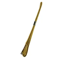 【美品】 帯締め 優品 カジュアル 黄色 正絹 和装小物  【中古】