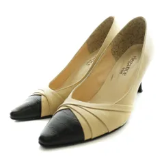 ヒミコ 卑弥呼 パンプス ハイヒール 23.5cm ベージュ 黒 ブラック /SS ■OS