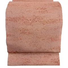 【美品】 袋帯 秀品 落款 幾何学模様 ピンクベージュ 全通 正絹 【中古】