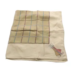 バーバリーズ Burberrys スカーフ チェック柄 シルク 茶 /YO25